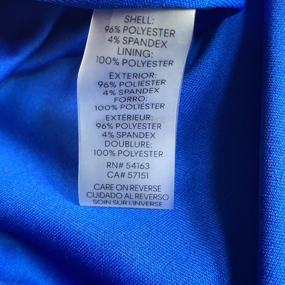 Calvin Klein Halter Neck Gown with Draped Neckline - Picture 11 of 14